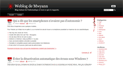 Desktop Screenshot of mwyann.fr